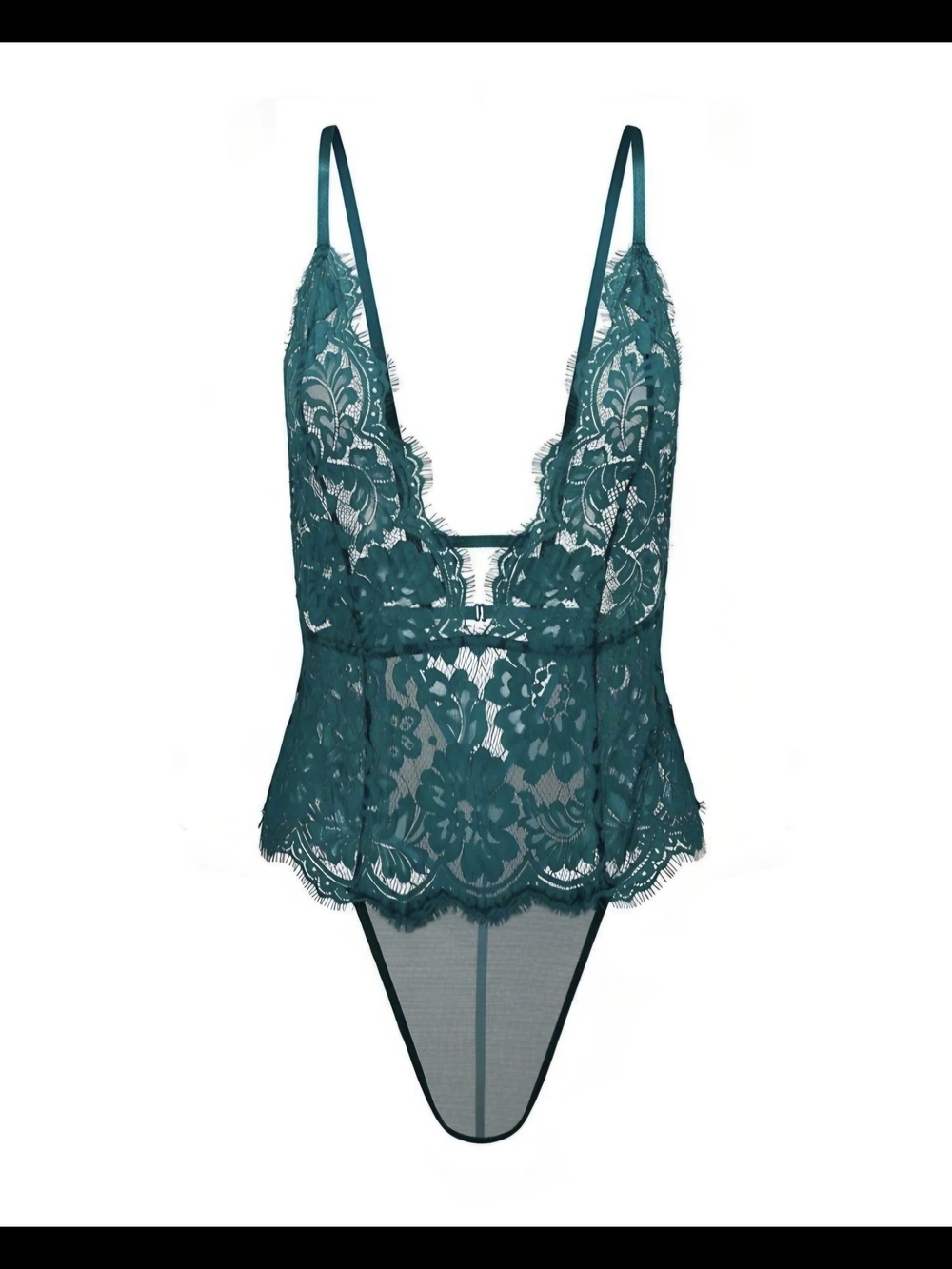 AdoreMe Teal Lace Anushka Bodysuit size XS - Women's Intimates